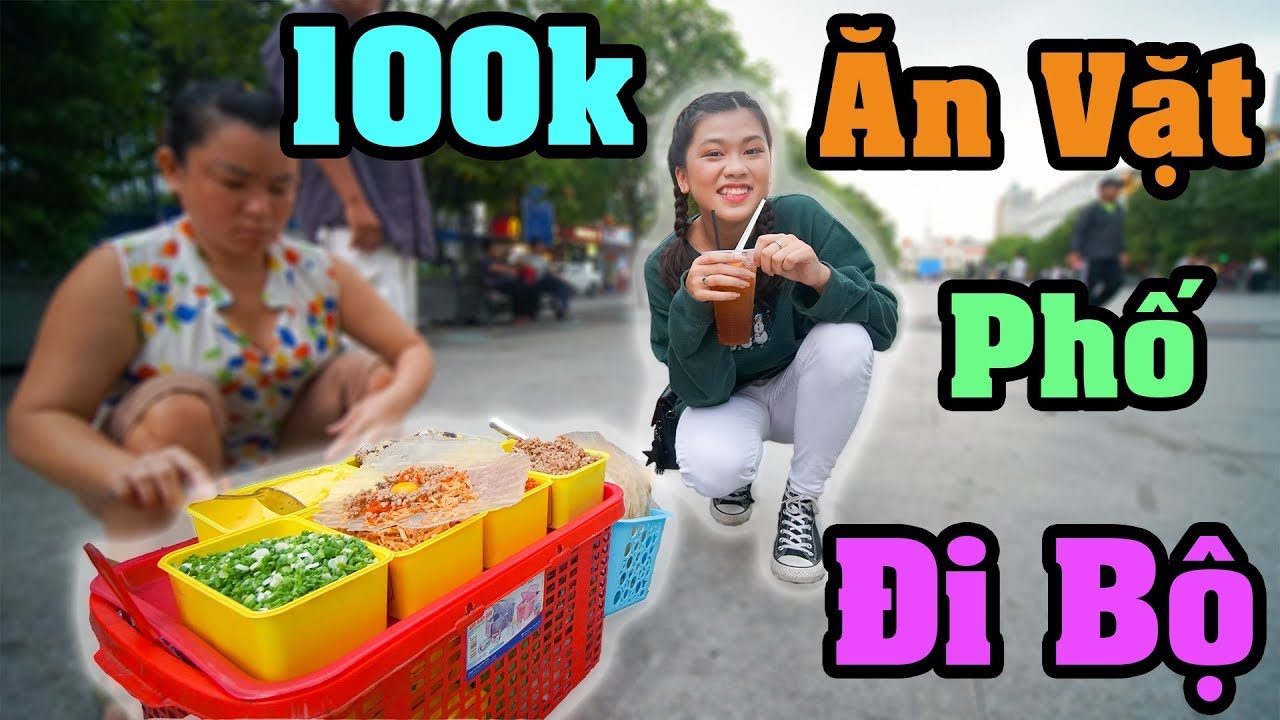 YẾN NHI THỬ THÁCH CÀN QUÉT PHỐ ĐI BỘ NGUYỄN HUỆ VỚI 100K