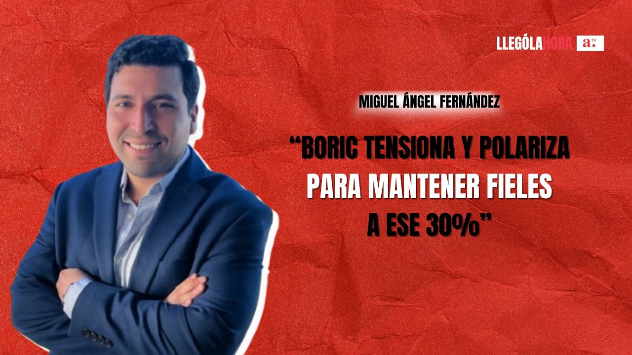 Miguel Ángel Fernández: “Boric tensiona y polariza para mantener fieles a ese 30%”