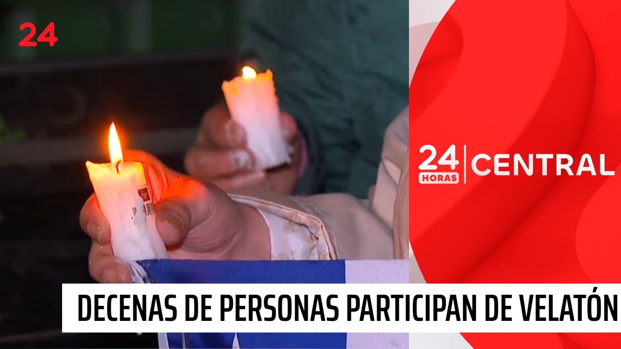 Decenas de personas participan en velatón de carabinero | 24 Horas TVN Chile