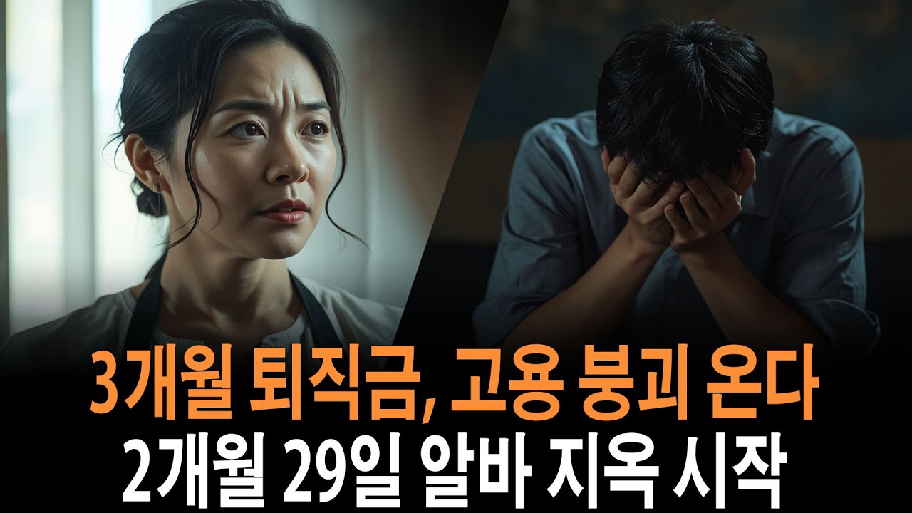2026 노동법 개정안이 부르는 3개월 퇴직금과 실업급여 폭탄, 자영업과 일자리는 어디로 가나