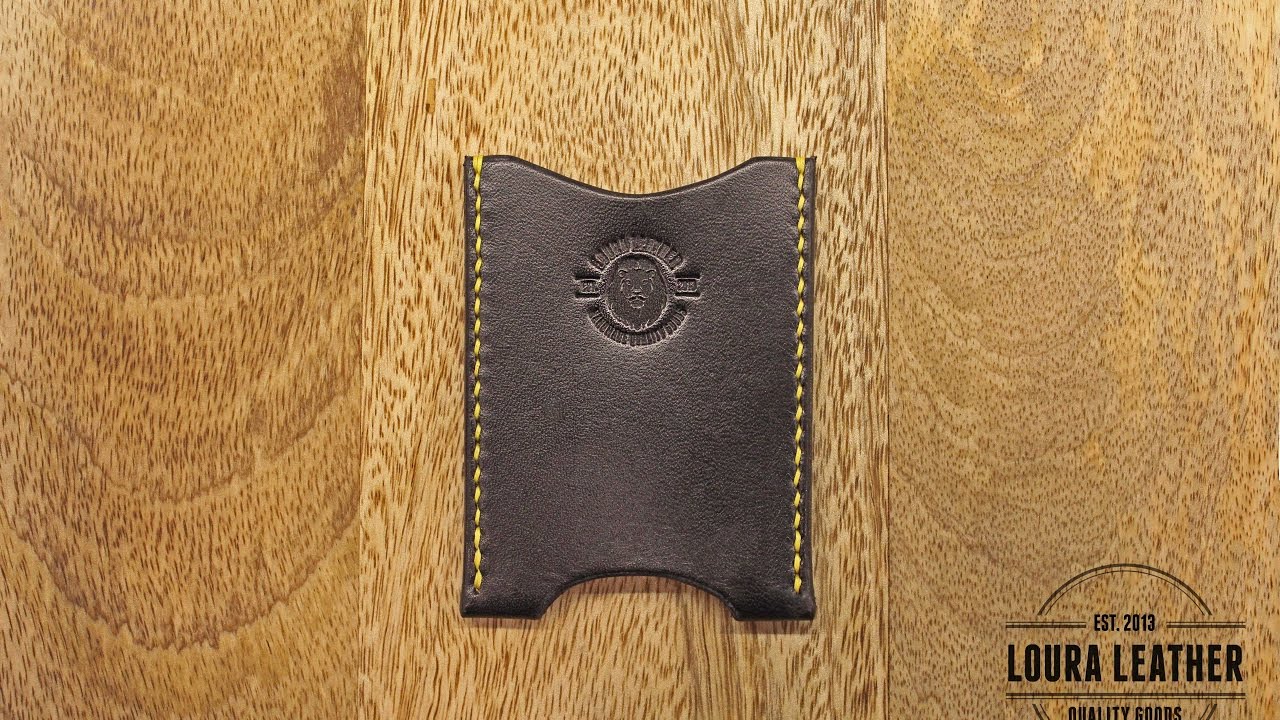 Making a Leather Wallet - The Card Sleeve