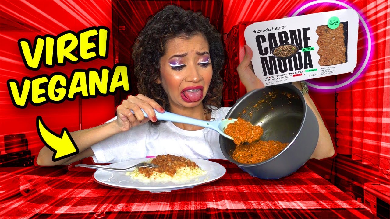 PRIMEIRA VEZ QUE FIZ E COMI COMIDA VEGANA