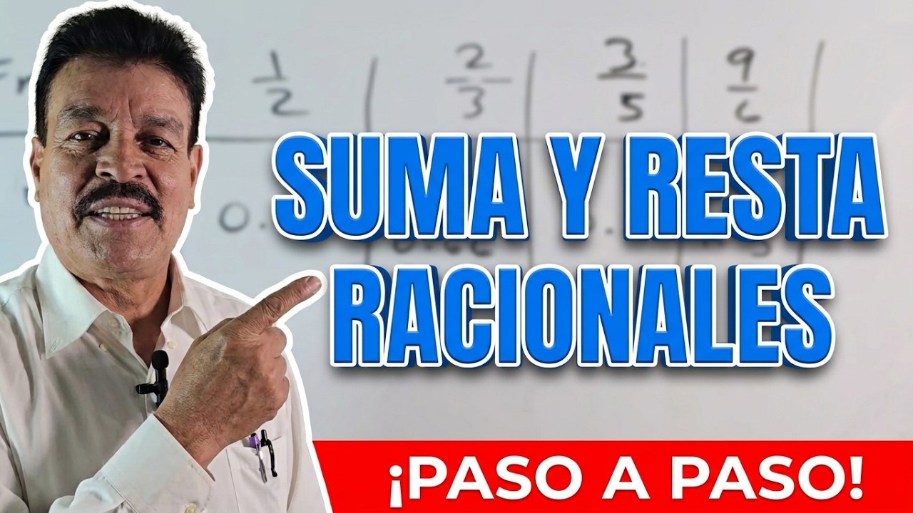 DOMINA LA SUMA Y RESTA CON NÚMEROS RACIONALES FÁCIL Y RÁPIDO | ARITMÉTICA
