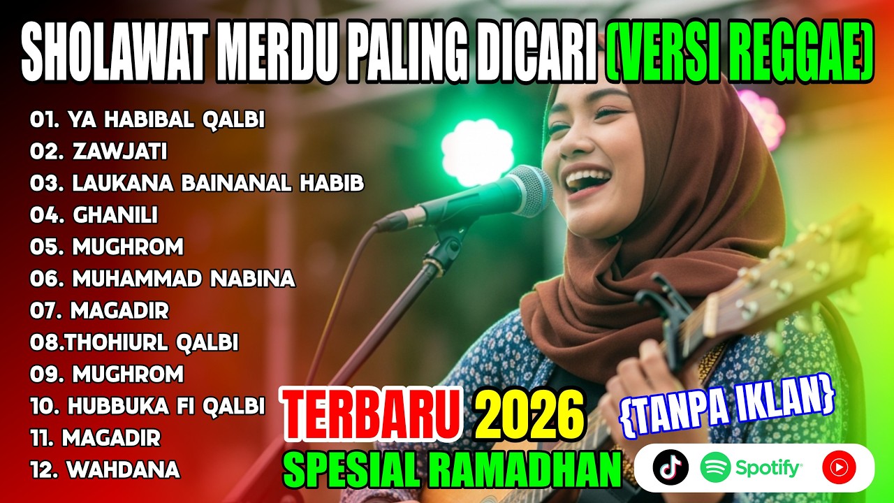 🎶Sholawat Reggae 2026 Terpopuler 🌴 Full Bass & Vokal Jernih Solawat Reggae Terbaru 2026