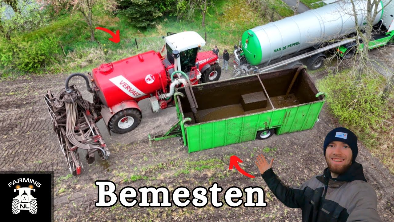 Bouwland Bemesten & Waterbakken neer zetten