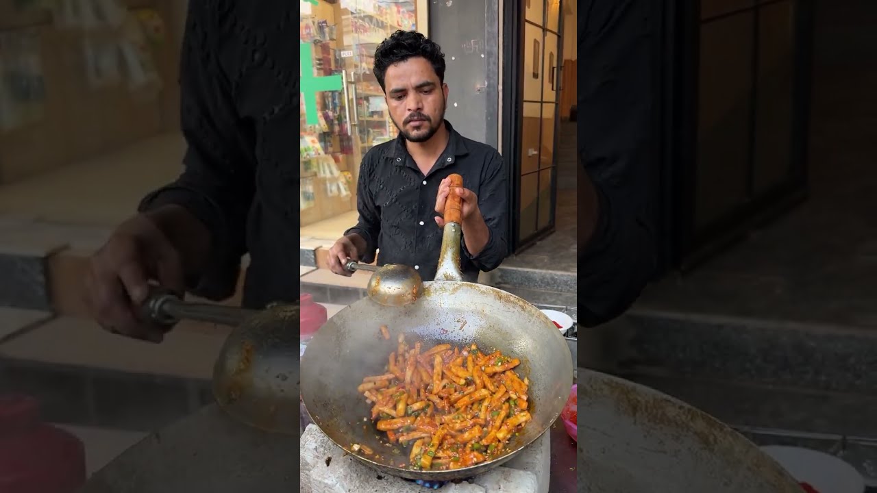 Indian Style Chilli Potato making in Gurugram 🍟