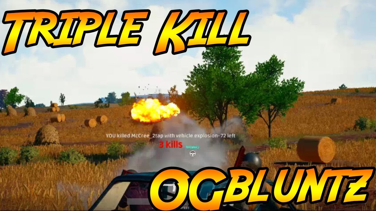 Player Unknown Battle Ground Triple Kill!