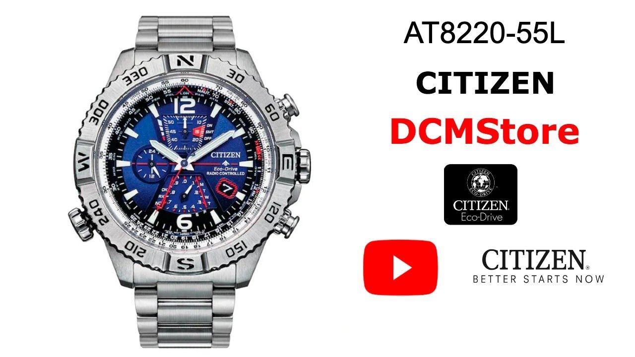AT8220-55L Citizen Promaster Navihawk Stailess Blue