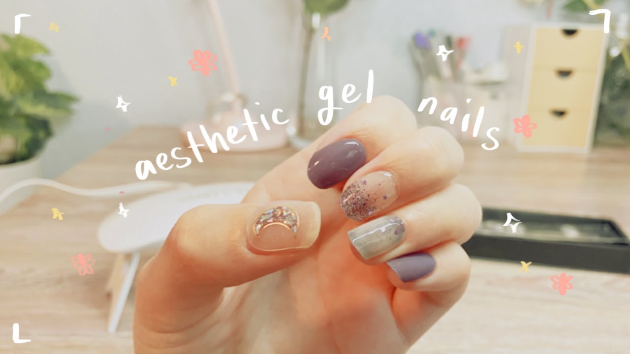 trying korean gel nail stickers || ohora || goblin moon 🌙