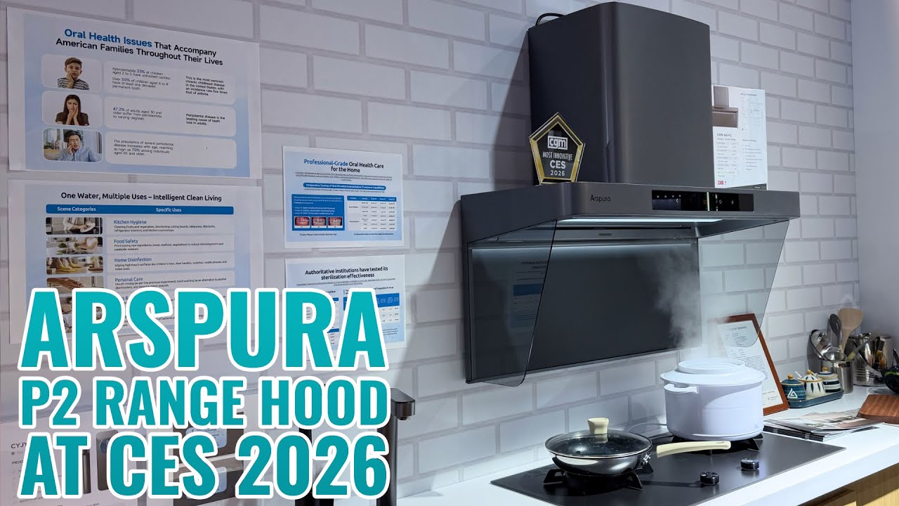Демонстрация вытяжки ARSPURA P2 IQV на выставке CES 2026