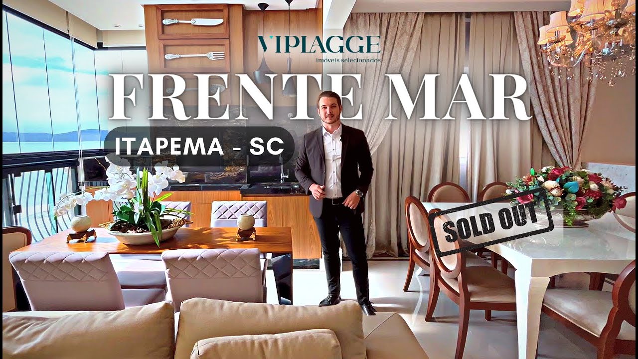 Luxuoso apartamento frente mar em Meia Praia, Itapema - SC | Ville de France