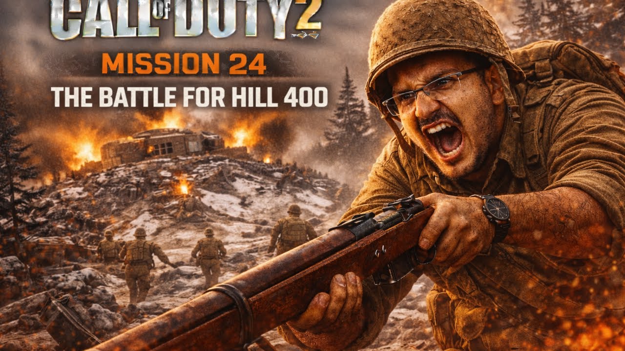 Call of Duty 2 Mission 24 “The Battle For Hill 400” • COD2 Hill 400 Bangla Gameplay
