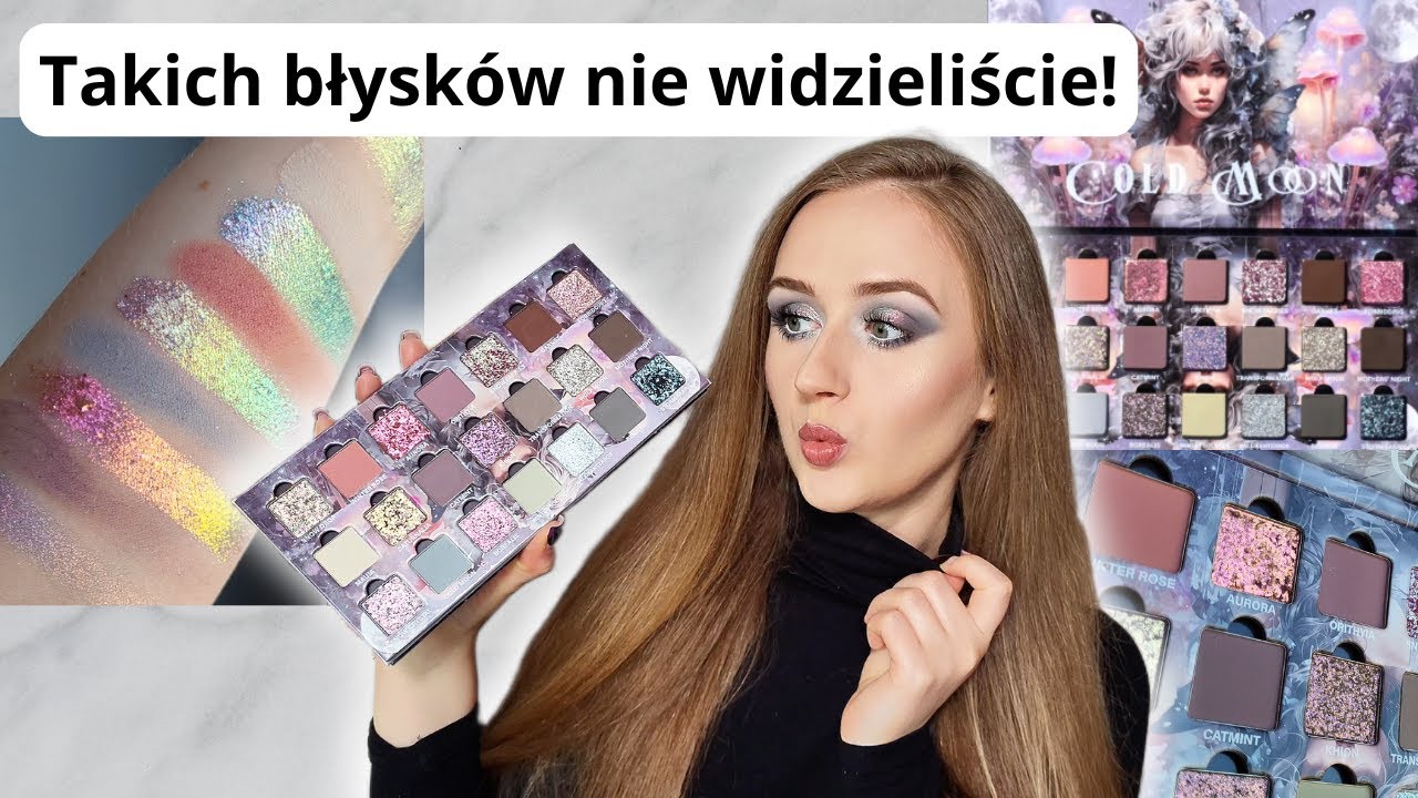 Ekstremalnie mocne błyski | Test Ensley Reign Cold Moon swatches + 3 makijaże