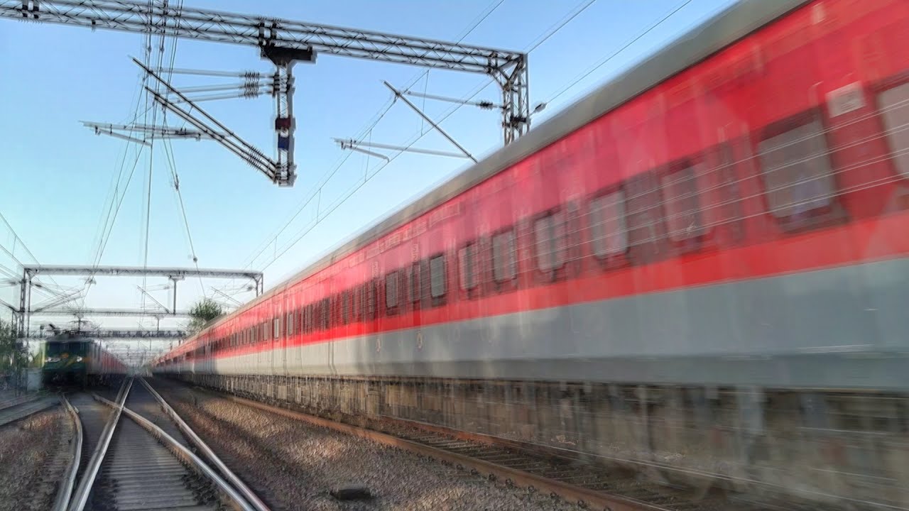 Speed Upgraded Paschim SF Express at 130 kmph | Northern Railways | Indian Railways