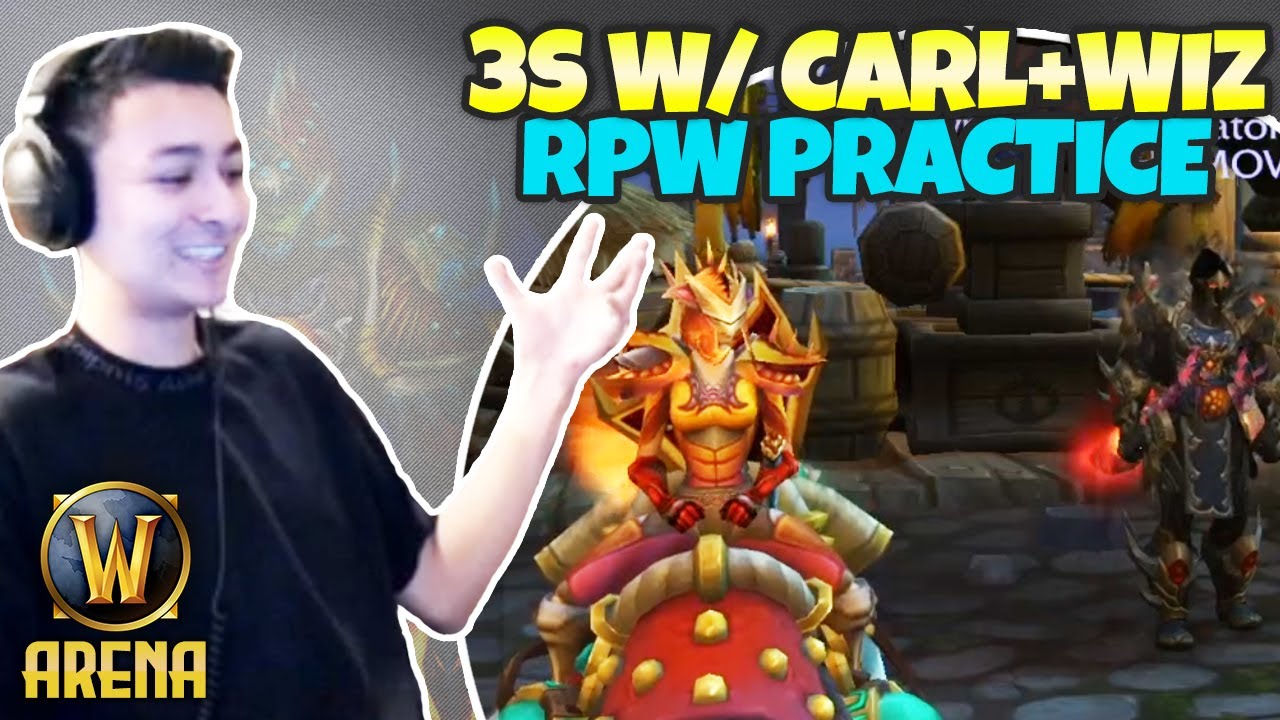 Pikaboo, Carl & Wiz Practice some Rogue, Paladin, Lock - 3s Full Gameplay | WoW Arena