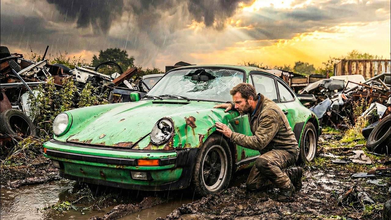 Abandoned 1986 Porsche 911 Turbo 930 Transformed into Viper Green Masterpiece!