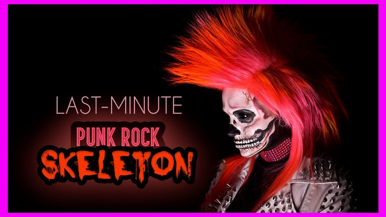 LAST MINUTE SKULL HALLOWEEN MAKEUP TUTORIAL