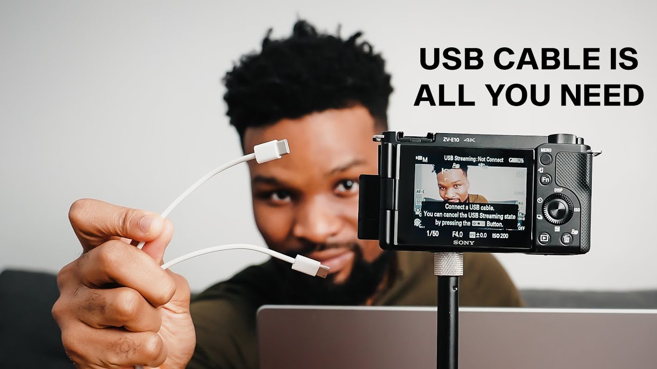 How to use SONY ZV-E10/ZV-1 as a WEBCAM for video calls - Simple Plug & Play Method