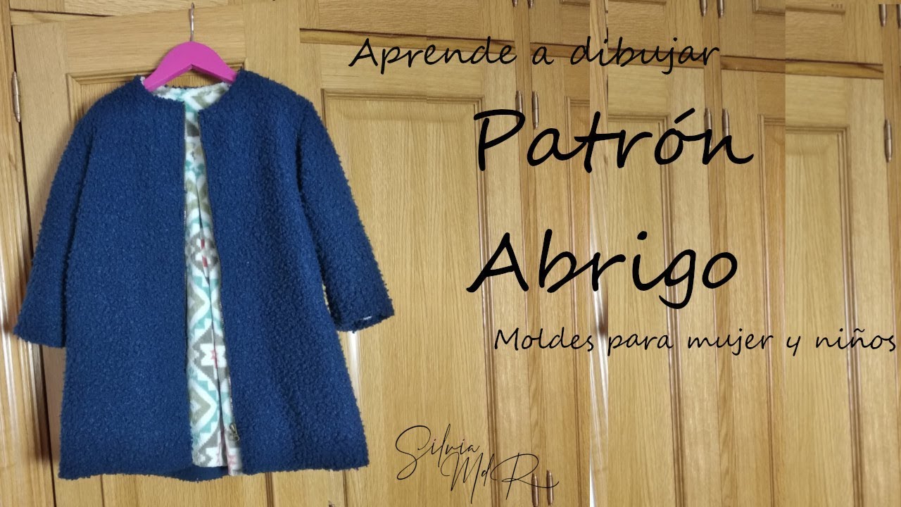 DIY: Patrón Abrigo mujer y niños. Moldes para Abrigo niños.