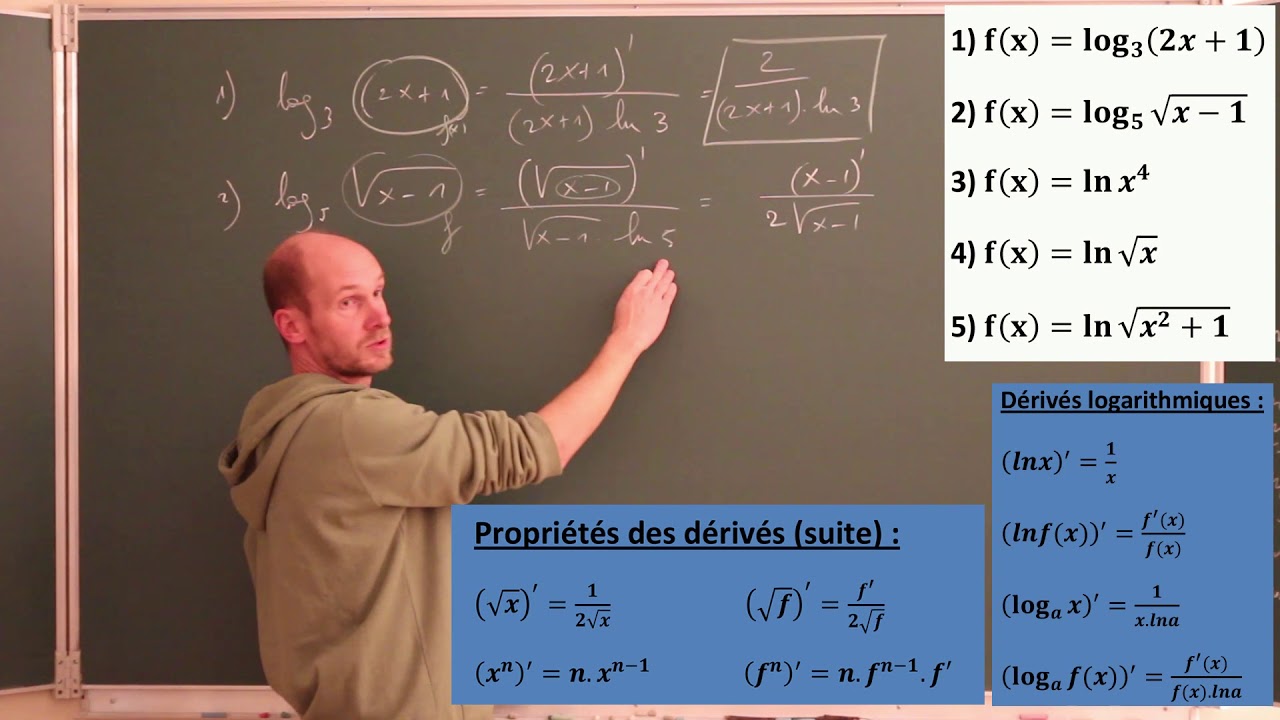 dérivés logarithmiques