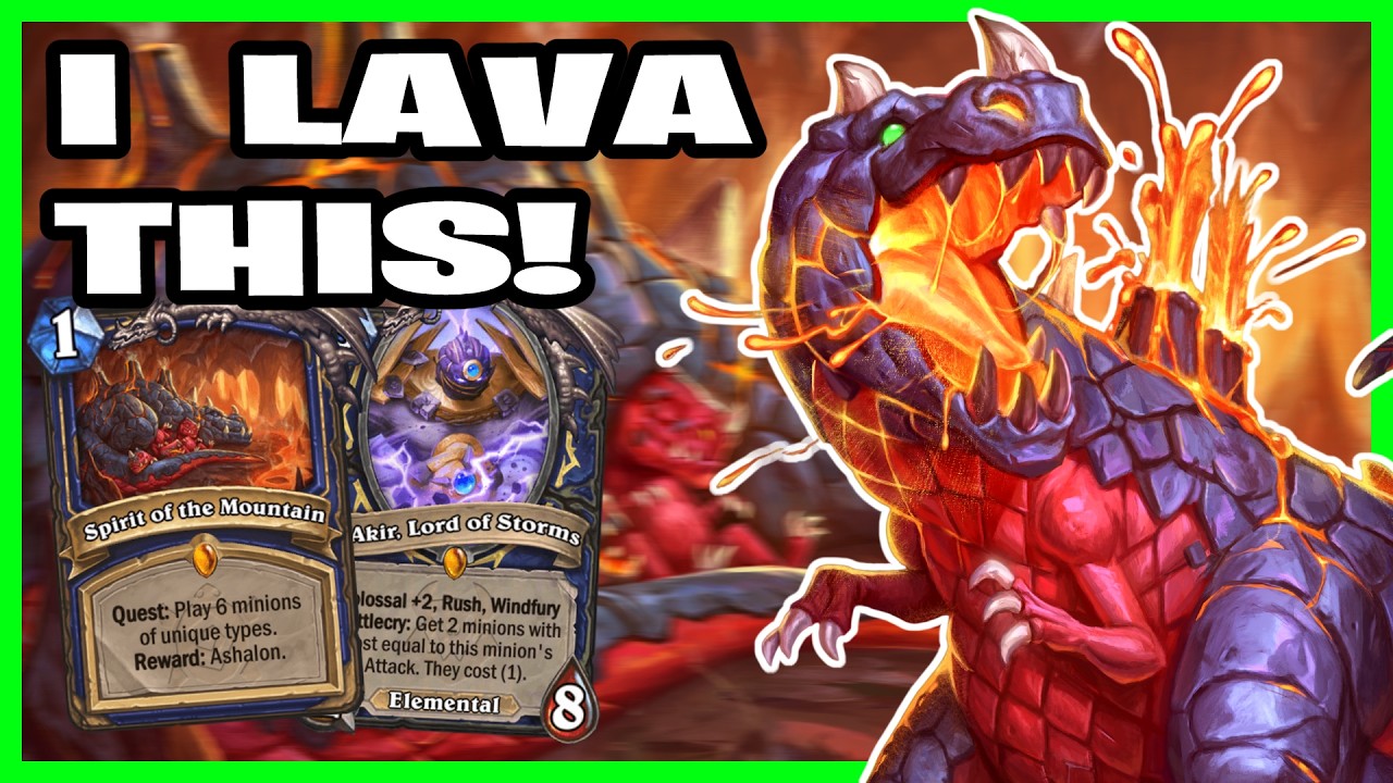 Quest Herald Shaman is Erupt-a-licious! Hearthstone Shaman Deck