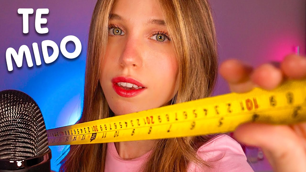 ASMR TE MIDO LA CARA HASTA QUE TE DUERMAS 📏💆🏼‍♀️✨ (Midiendo cada parte de tu carita ROLEPLAY)