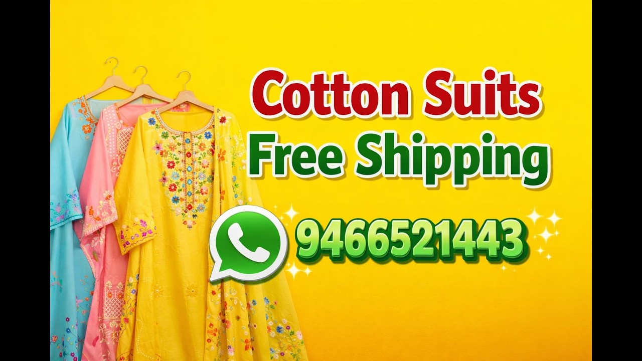 Cotton Suits| Partywear Suits  Collection | Kurtis Collection| #Booking​​​ 9466521443