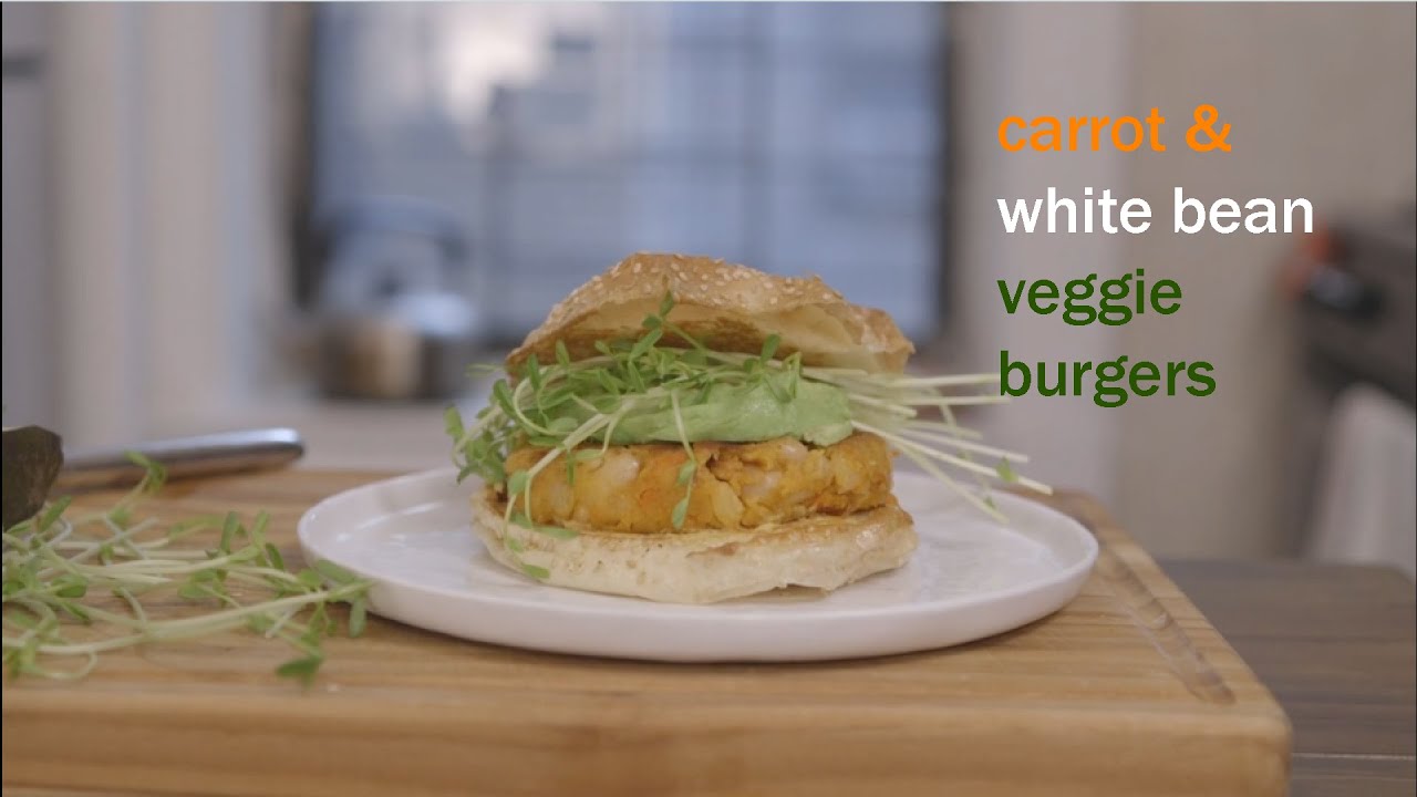 Carrot & White Bean Veggie Burger