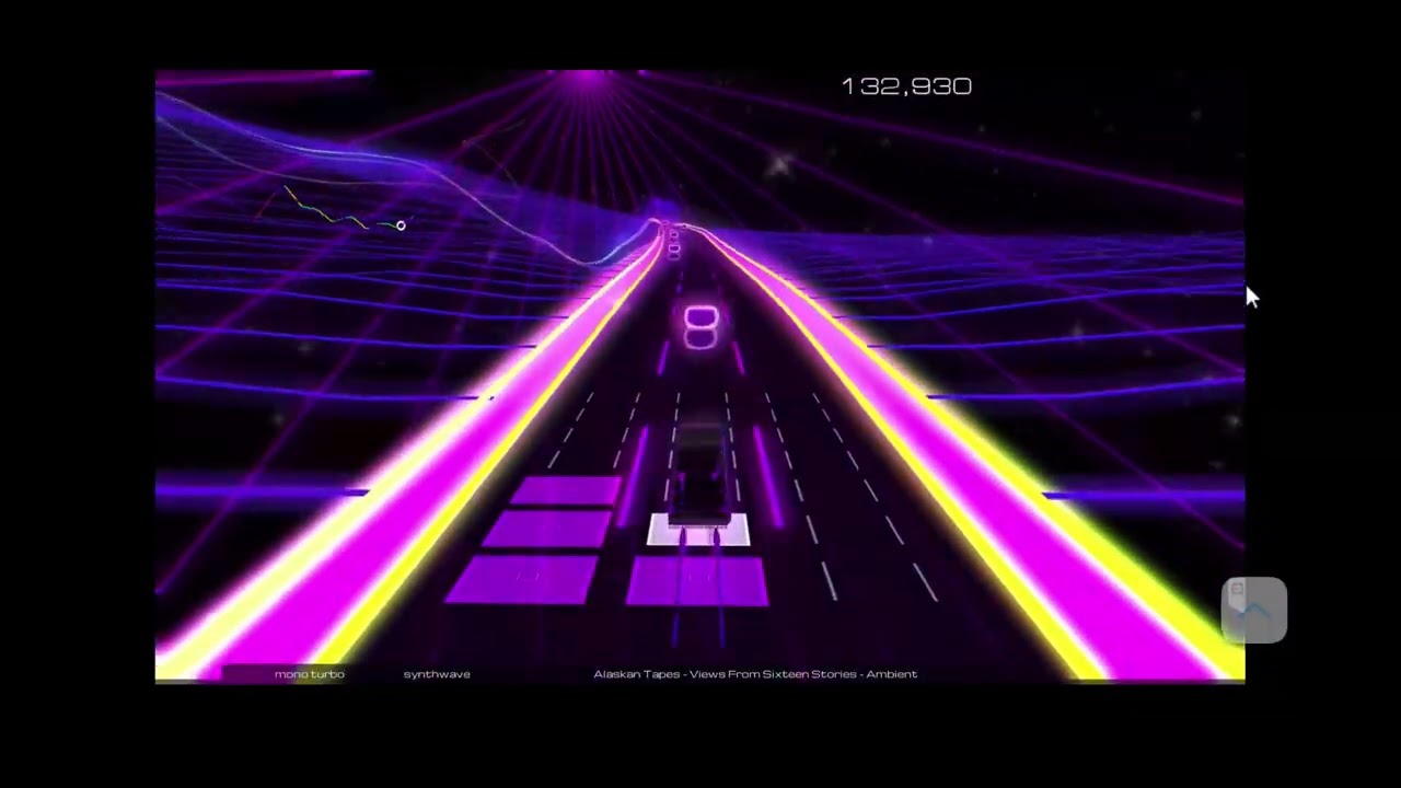 Audiosurf 2 Ep. 3661: Alaskan Tapes - Views From Sixteen Stories. 208K score. Mono Turbo.