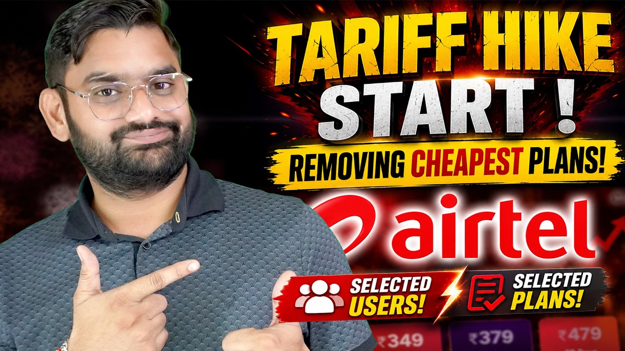 Telecom Operators Again Tariff Hike! | Airtel Removing ₹299 Plan in Some Circles 😱