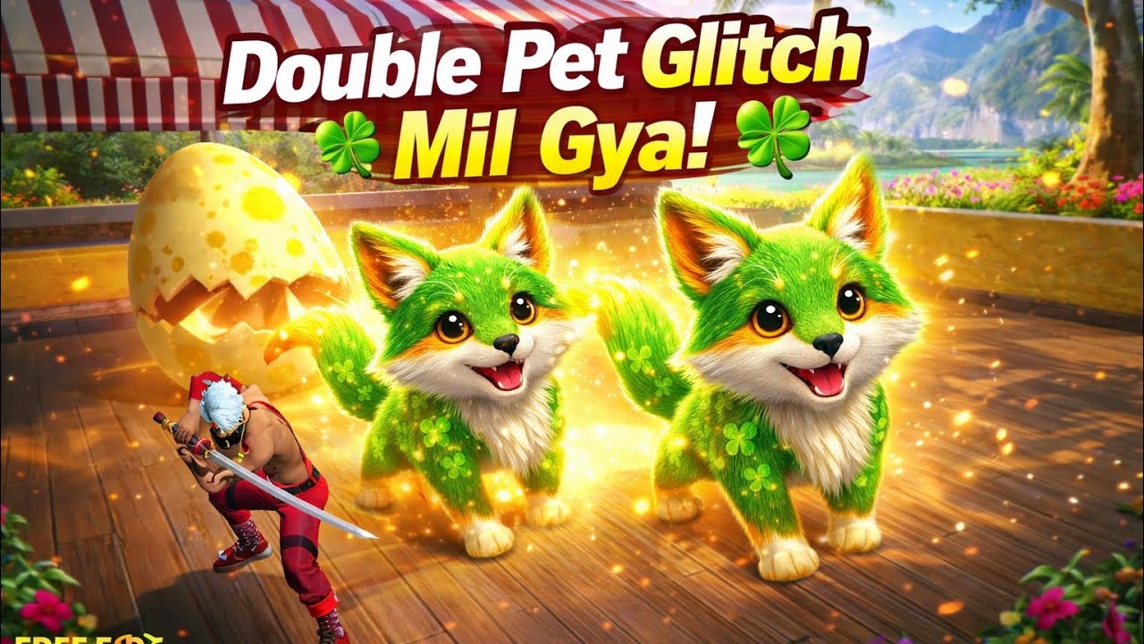 Free Fire Steel pet Double pet glitch finally milgya 💯 Working only one phone FF and FF max #double