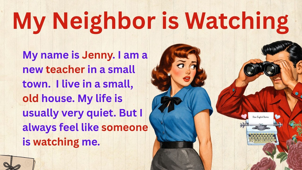 My Neighbor is Always Watching Me ⭐ Learn English Through Stories Level 3 |  Emotional English Story