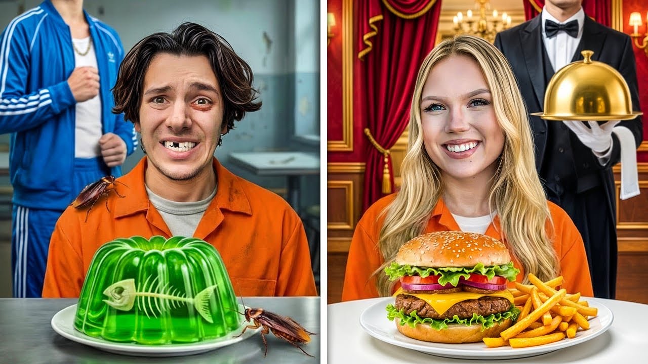 BIEDNA VS BOGATA STOLOWKA W WIEZIENIU! 