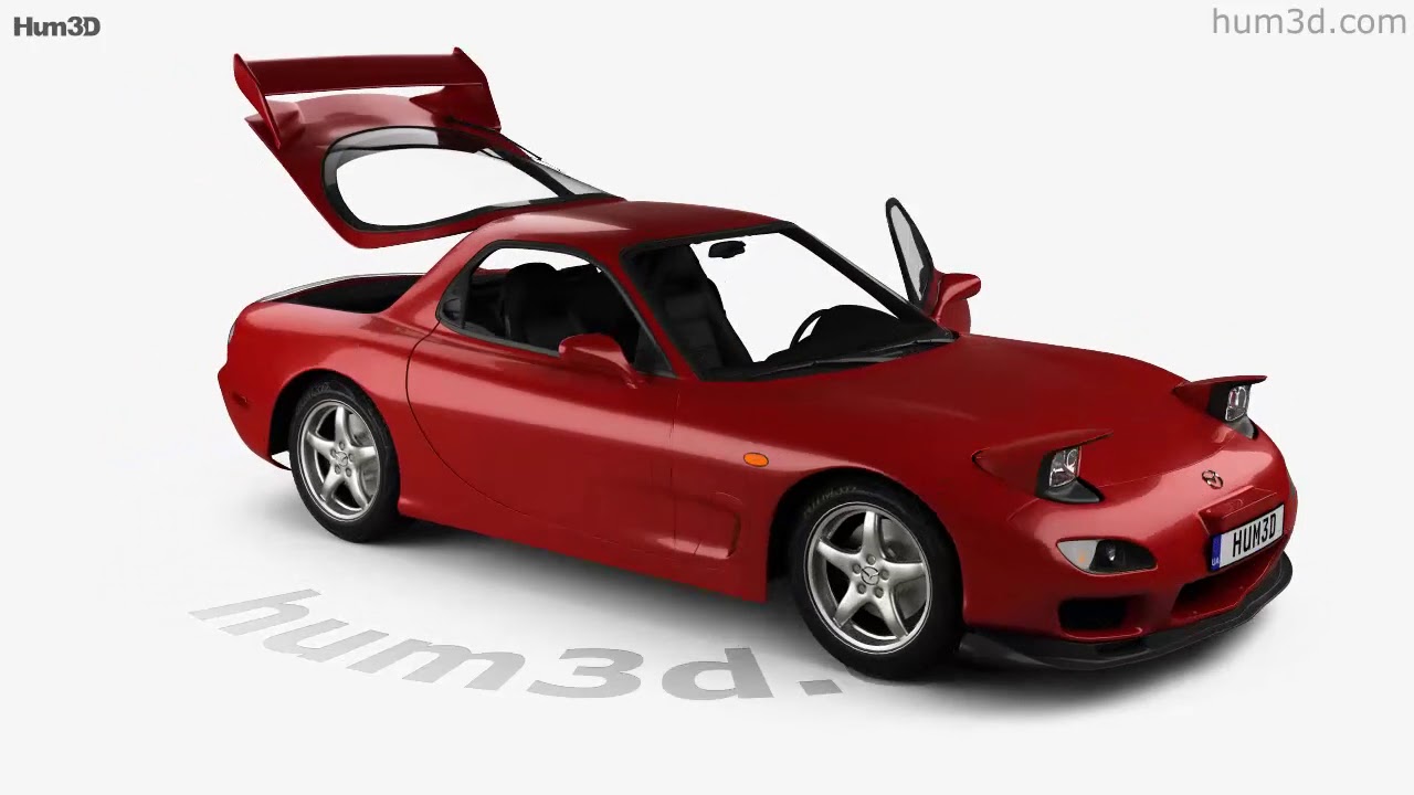 Mazda RX-7 with HQ interior 1992 3D model by 3DModels.org
