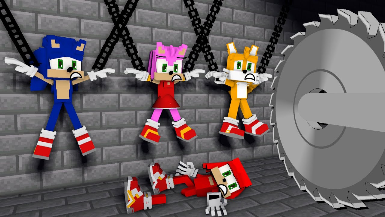 Sonic Prime Amy Tails and Knuckles - The Wheel of Fortune Sad Ending - FNF Minecraft Animation