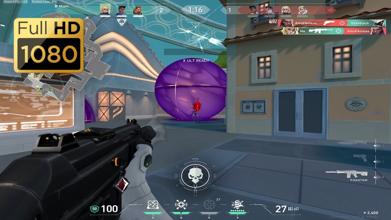 Valorant - 16 Kills As Deadlock Pearl Full Gameplay (No Commentary)