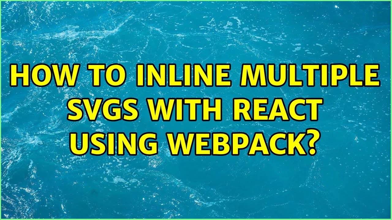How to inline multiple SVGs with React using Webpack?