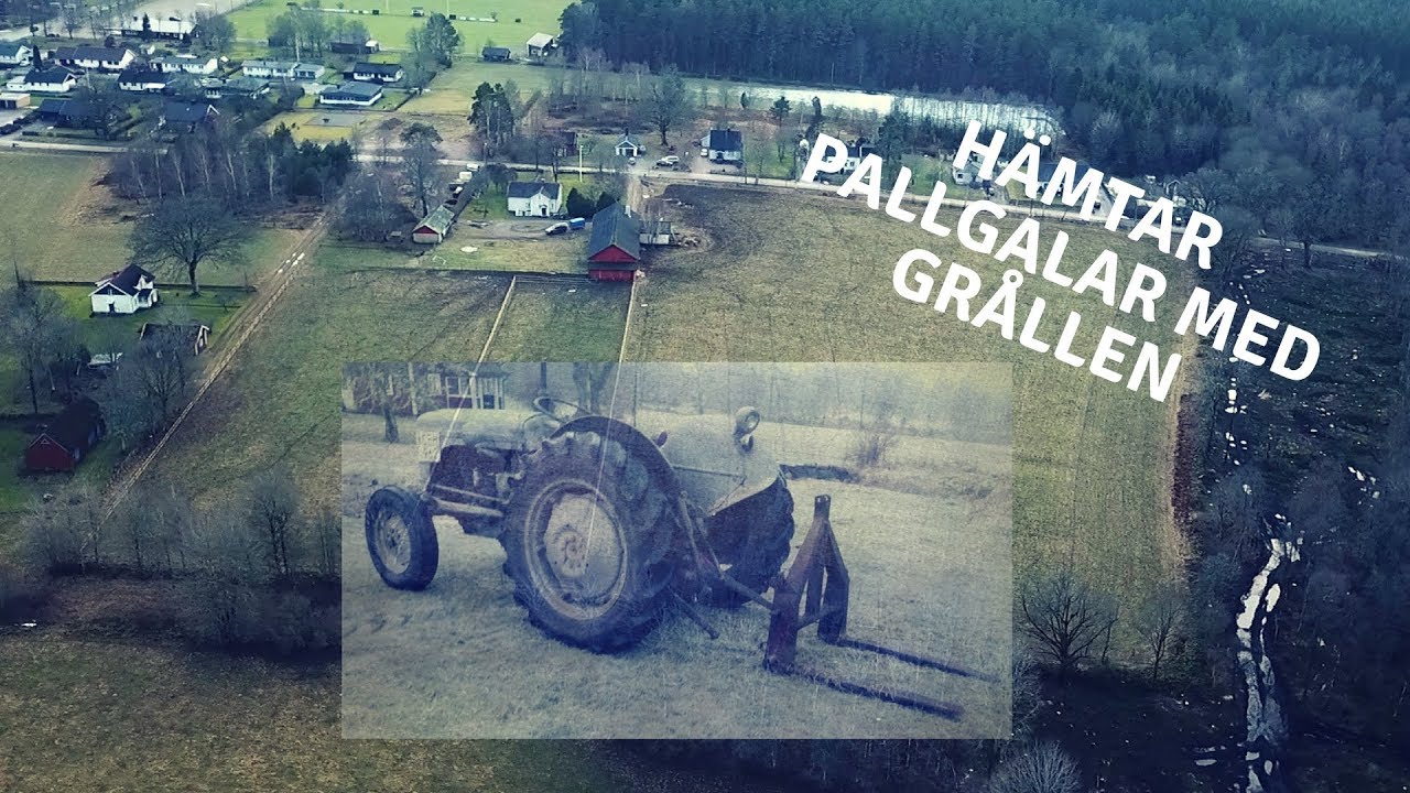 Hämtar pallgafflar och drönar lite!
