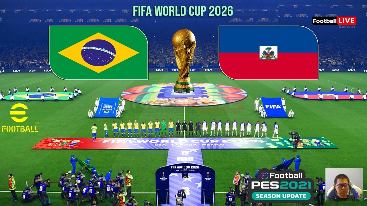 Brazil vs Haiti - World Cup 2026 Group C | Full Match All Goals | Simulation eFootball PES