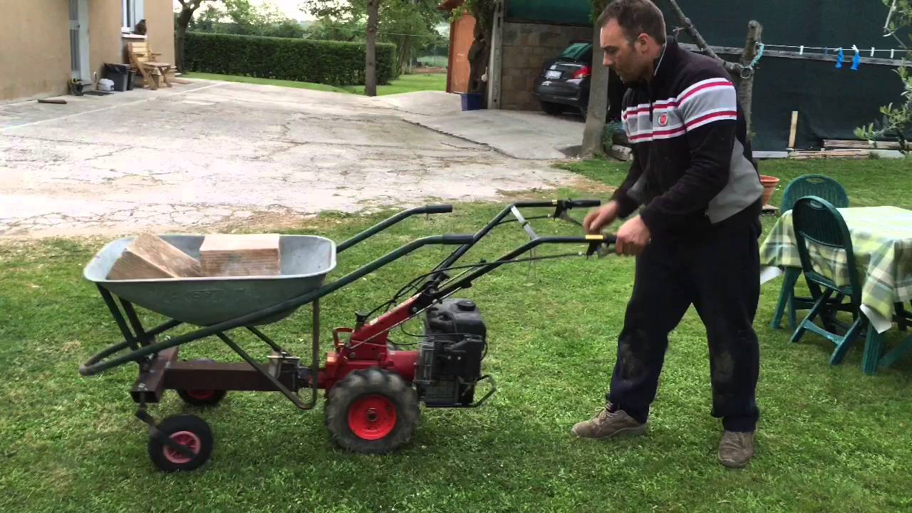 Motocarriola autocostruita