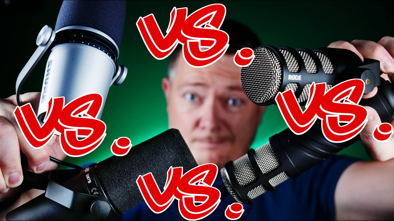Procaster vs. Podmic vs. SM7B vs. MV7 shootout vergleich TechBoss Deutsch