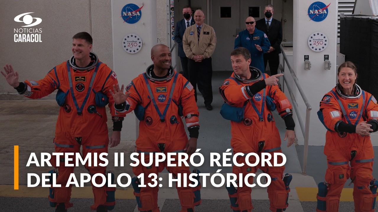 Astronautas de Artemis II se convierten en los humanos que m&aacute;s lejos han estado de la Tierra
