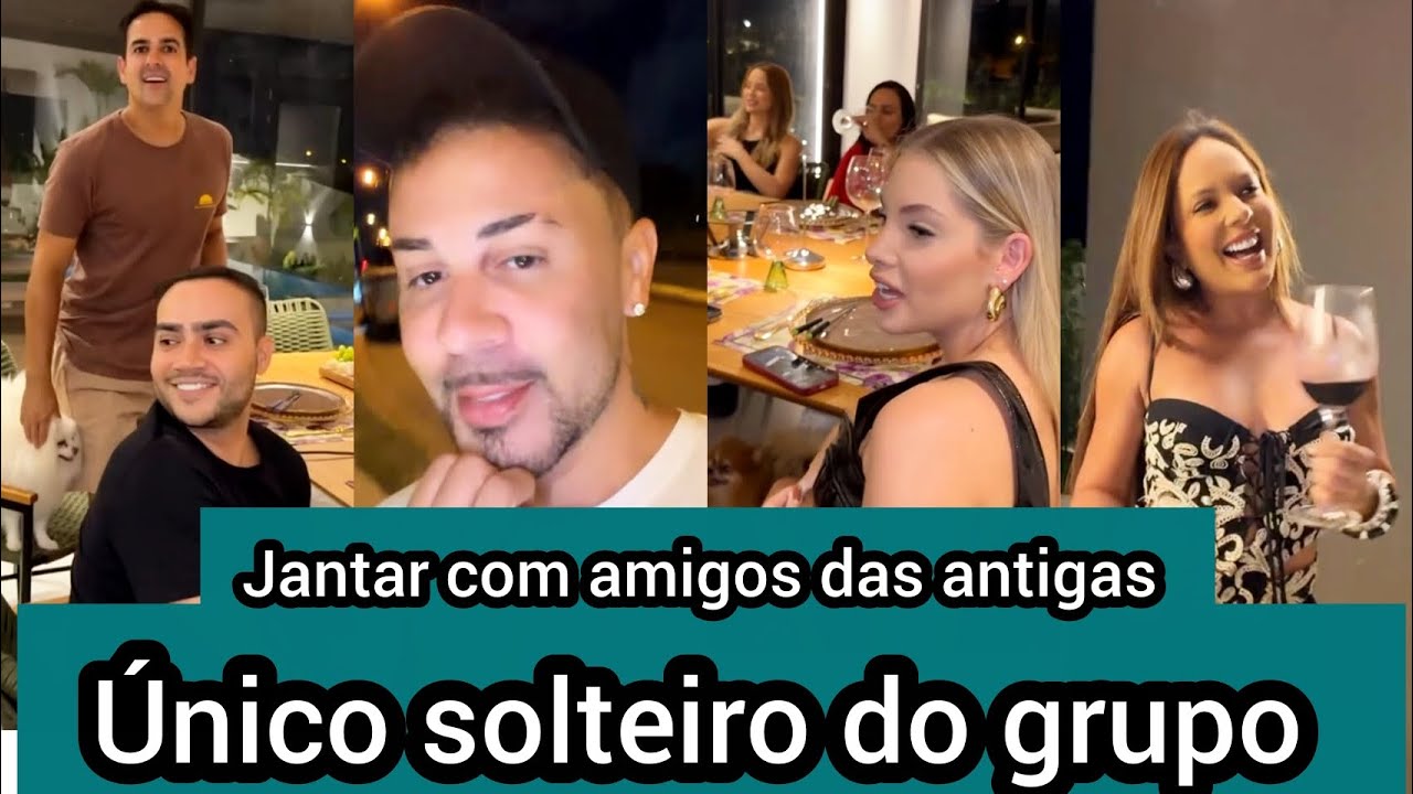 Carlinhos Maia reencontra casais de amigos que não via há meses e relembra réveillon juntos 