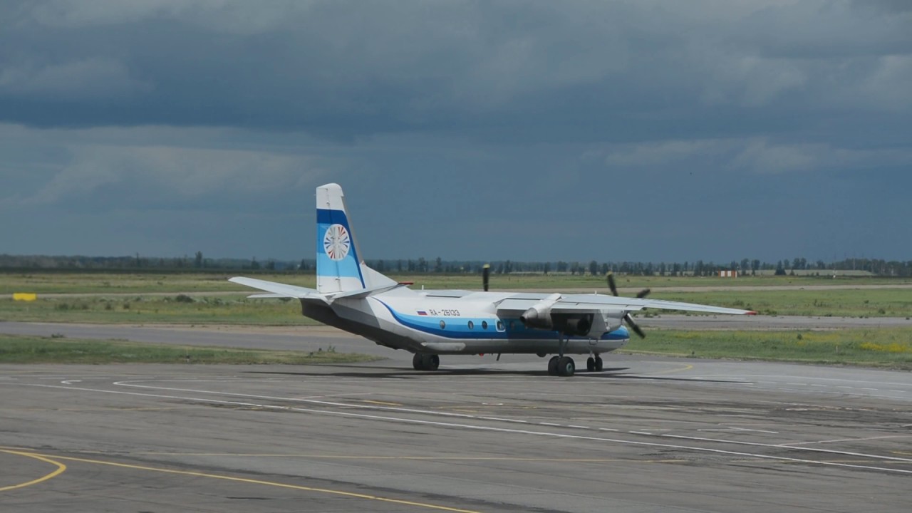 Ан-26. Запуск и вылет из аэропорта Липецк