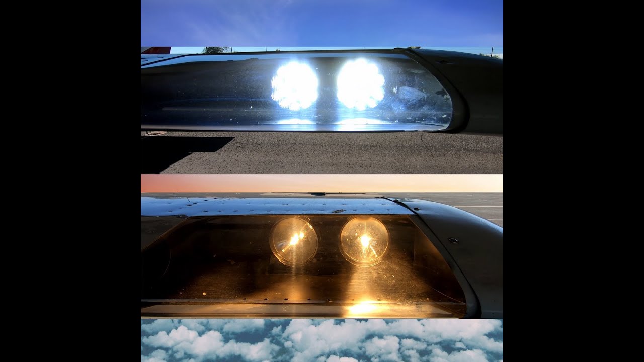 AeroLEDs vs. Incandescent Aircraft Lights