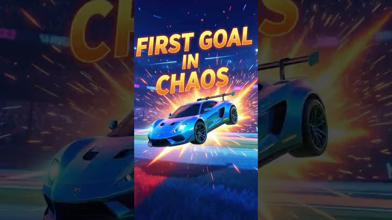 MY FIRST GOAL in Rocket League CHAOS! ⚽💥