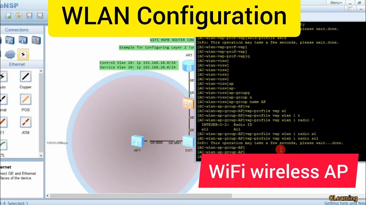 WLAN Wireless Controller AC & AP Configuration on Huawei Devices | WiFi Configuration | Home Router