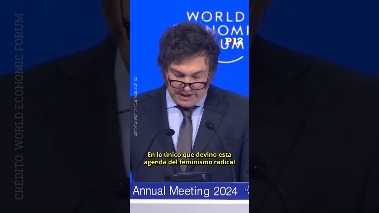 😠 El ataque de Milei al feminismo durante su discurso en Davos