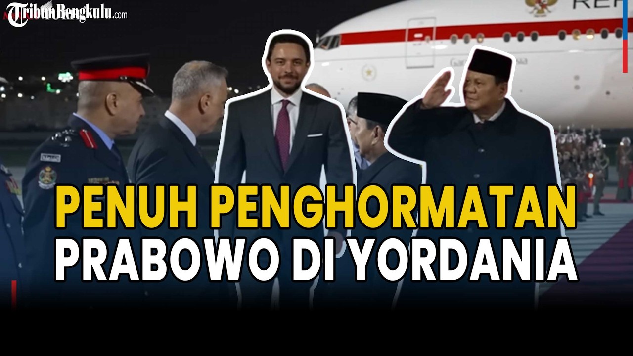 Dikawal F-16 dan Disambut Putra Mahkota, Presiden Prabowo Tiba di Yordania