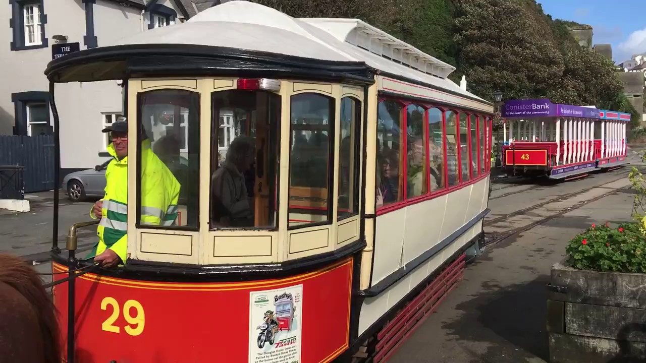 Douglas Horse Tram departing Derby Castle